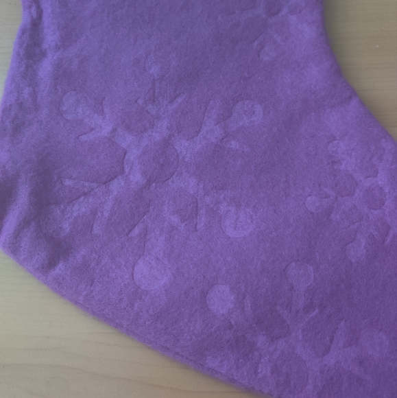🆕 Purple Frozen Christmas stocking with snowflake imprints (2/$15) - Picture 4 of 6